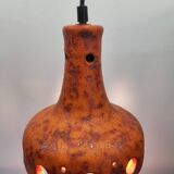 Fat Lava keramiek hanglamp, oranje tinten, jaren 50