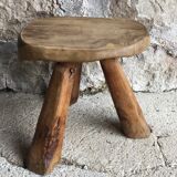 Brutalist tripod farm stool - mid-twentieth century