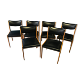Series of 6 chairs from the 70s