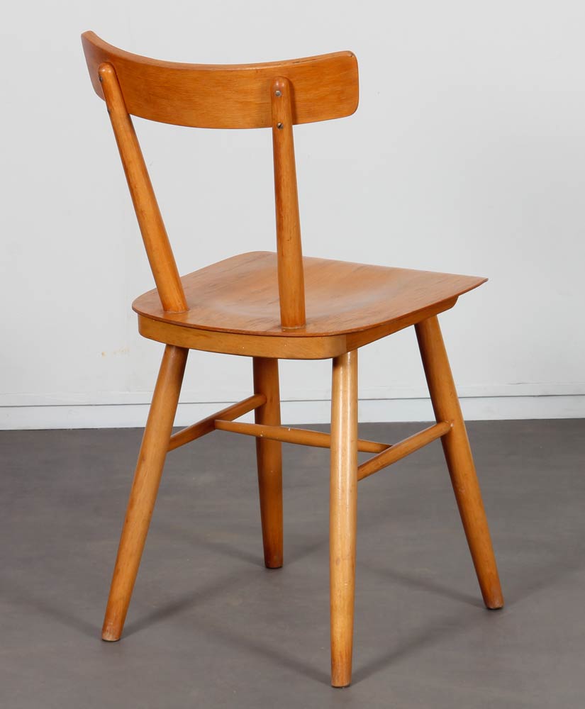 Ensemble de 3 chaises vintage édité par Ton, 1960