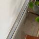 Table basse console verre et chrome vintage