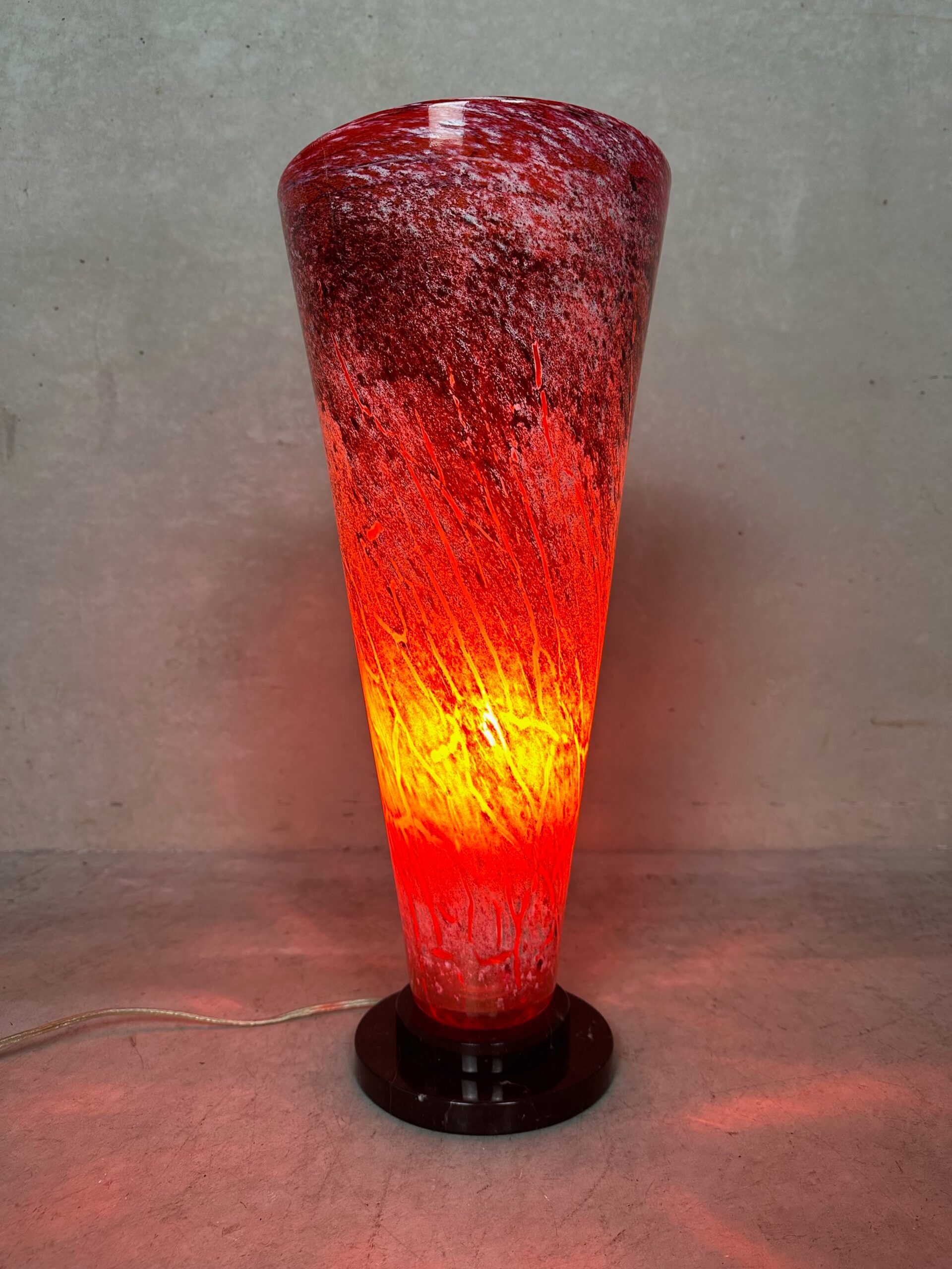 Art Deco table lamp – glass