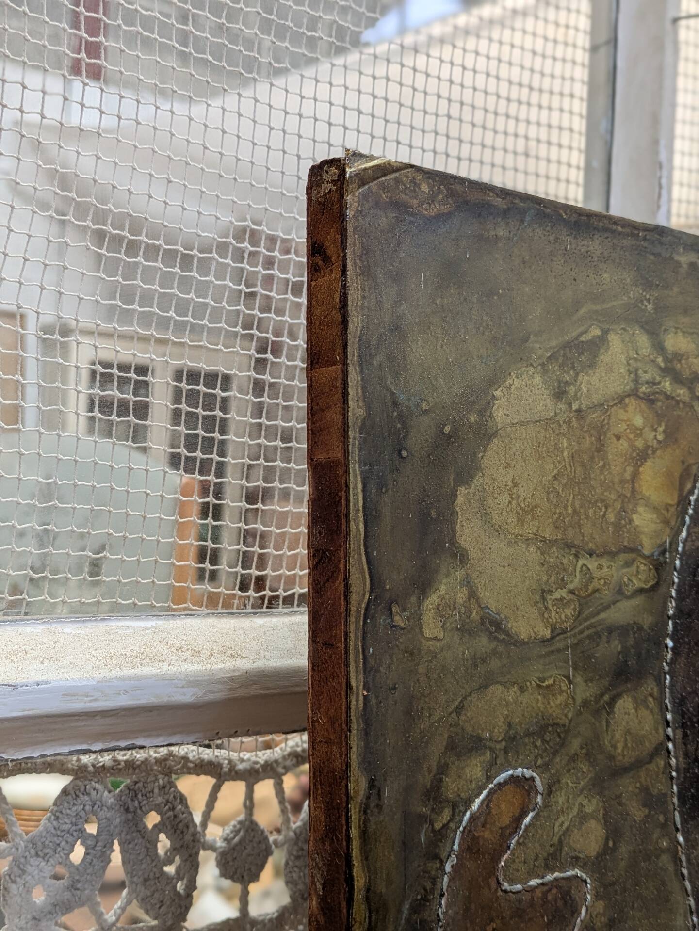 Large brutalist wall panel