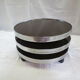 Round coffee table with 3 pivoting trays Maria Pergay for Mercier