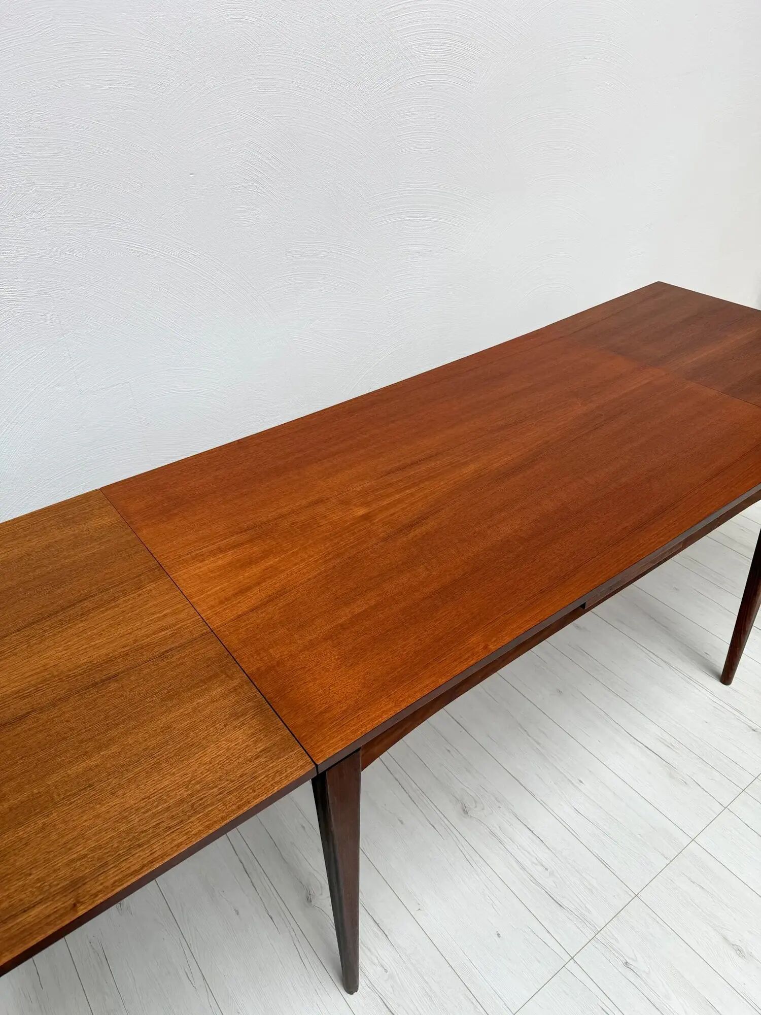 1960s Scandinavian teak mid-century extendable dining table