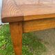 Solid oak dining farmhouse table with 1 extension 1990