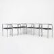 6 “Locus Solus” Chairs by Gae Aulenti for Poltronova, 1960s