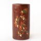 Cylindrical signed vase, pottery, modernist, hand painted, decorative vase, interior decor