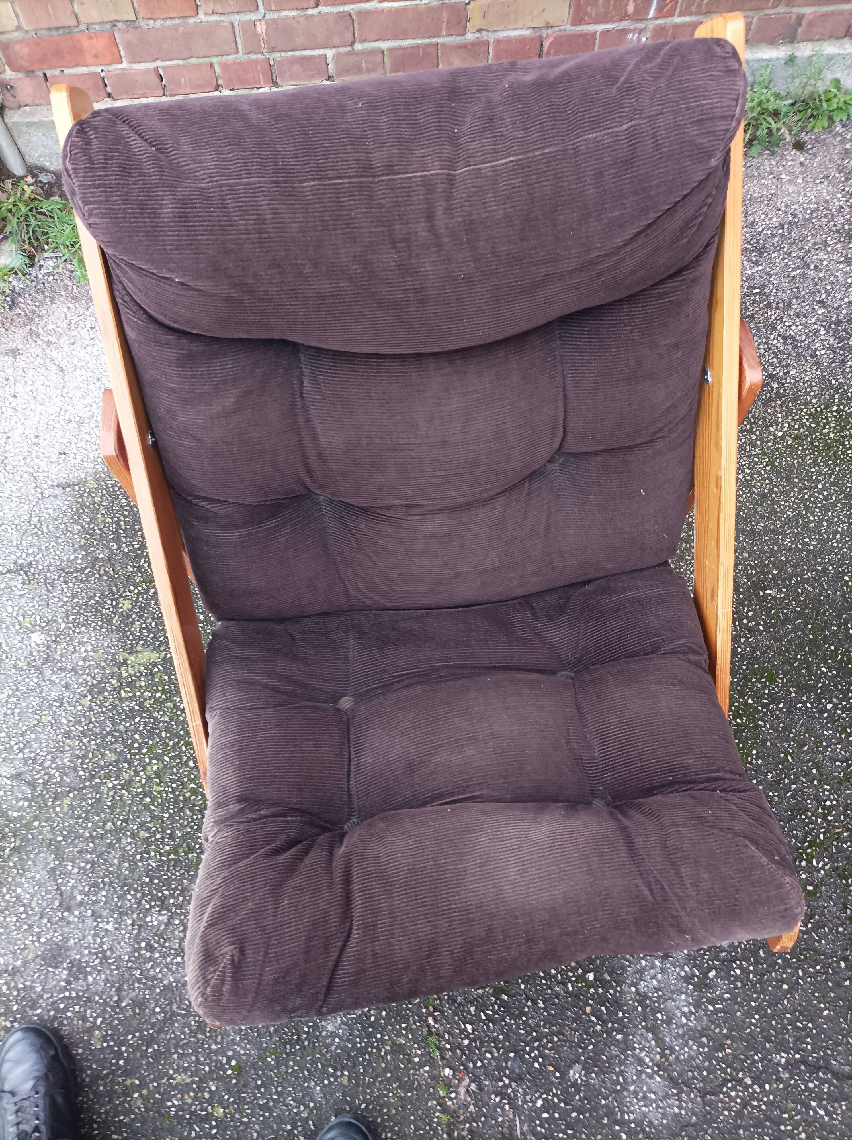 Kon-tiki armchair Ikea wood velvet Gillis Lundgren vintage