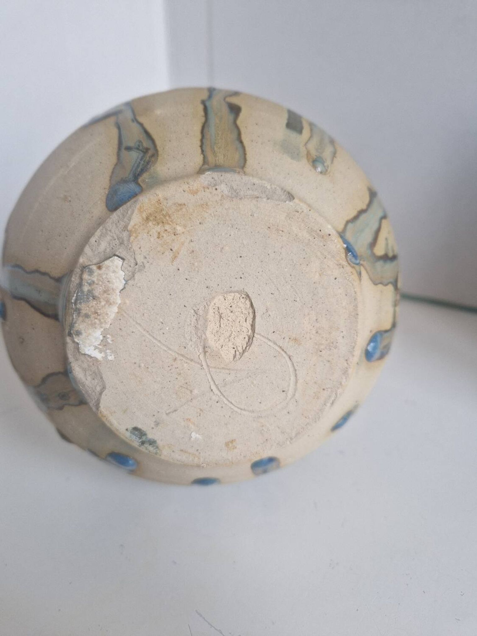 Vase en grès flammé