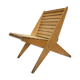 Wooden garden chair folding from the 70s in the Netherlands