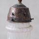 Mid-century 'cloudy' opaque glass small pendant light