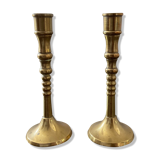 Pair of miniature bronze torches