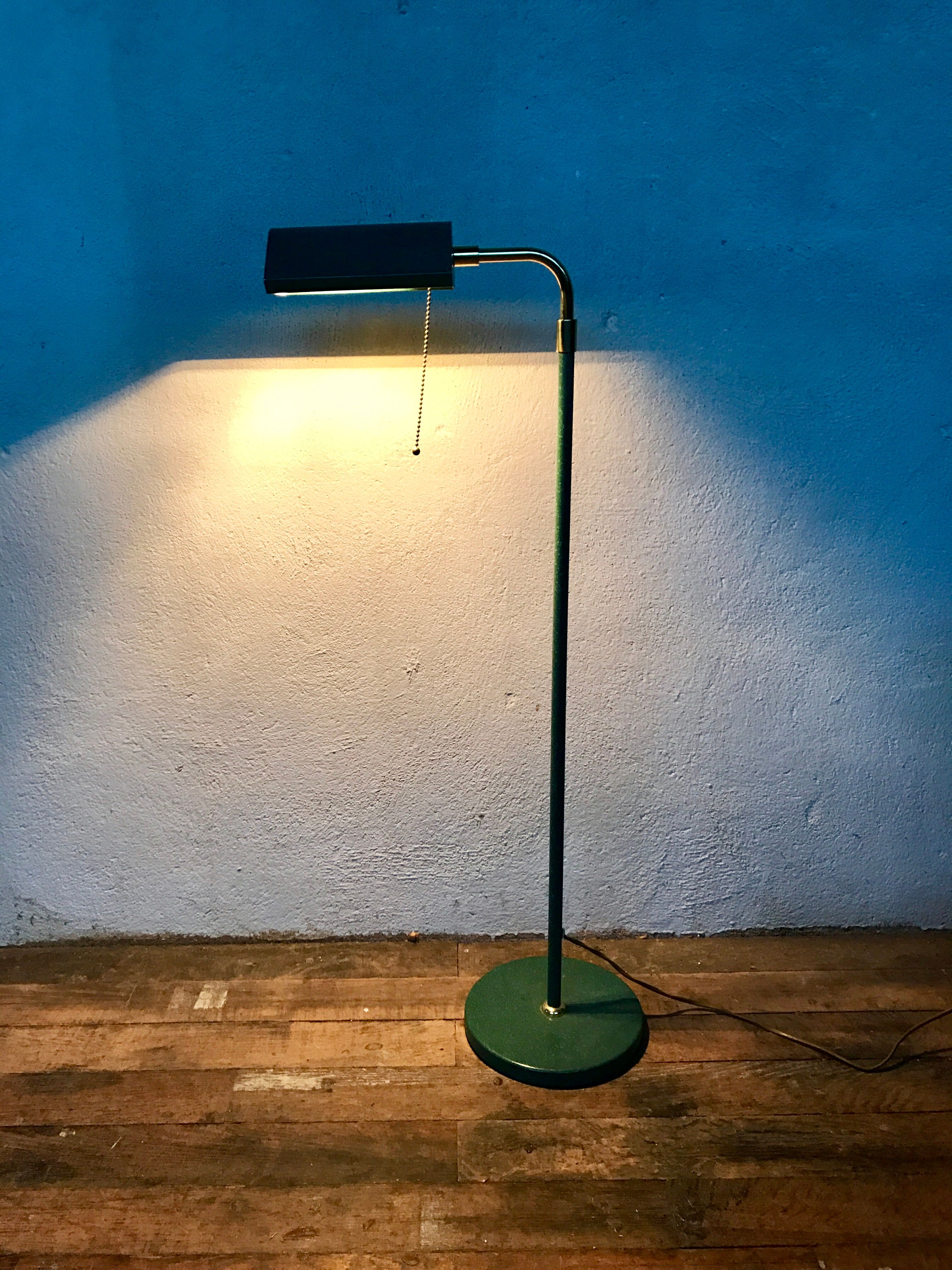 Vintage brass and metal lamppost (Deknudt)
