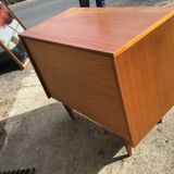 Scandinavian design commodity in vintage teak 1970