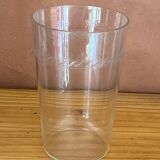 6 verres limonade ancien soufflés et gravés