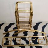 Art-deco france, wall coat rack + umbrella stand + clothes hangers 1940s 50