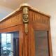 Large showcase 1 door in Louis XVI style marquetry