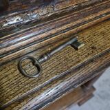 Antique French Oak Table Cabinet, Partly 18th Century