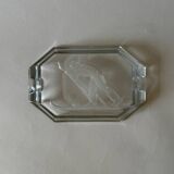 Cendrier en verre années 70