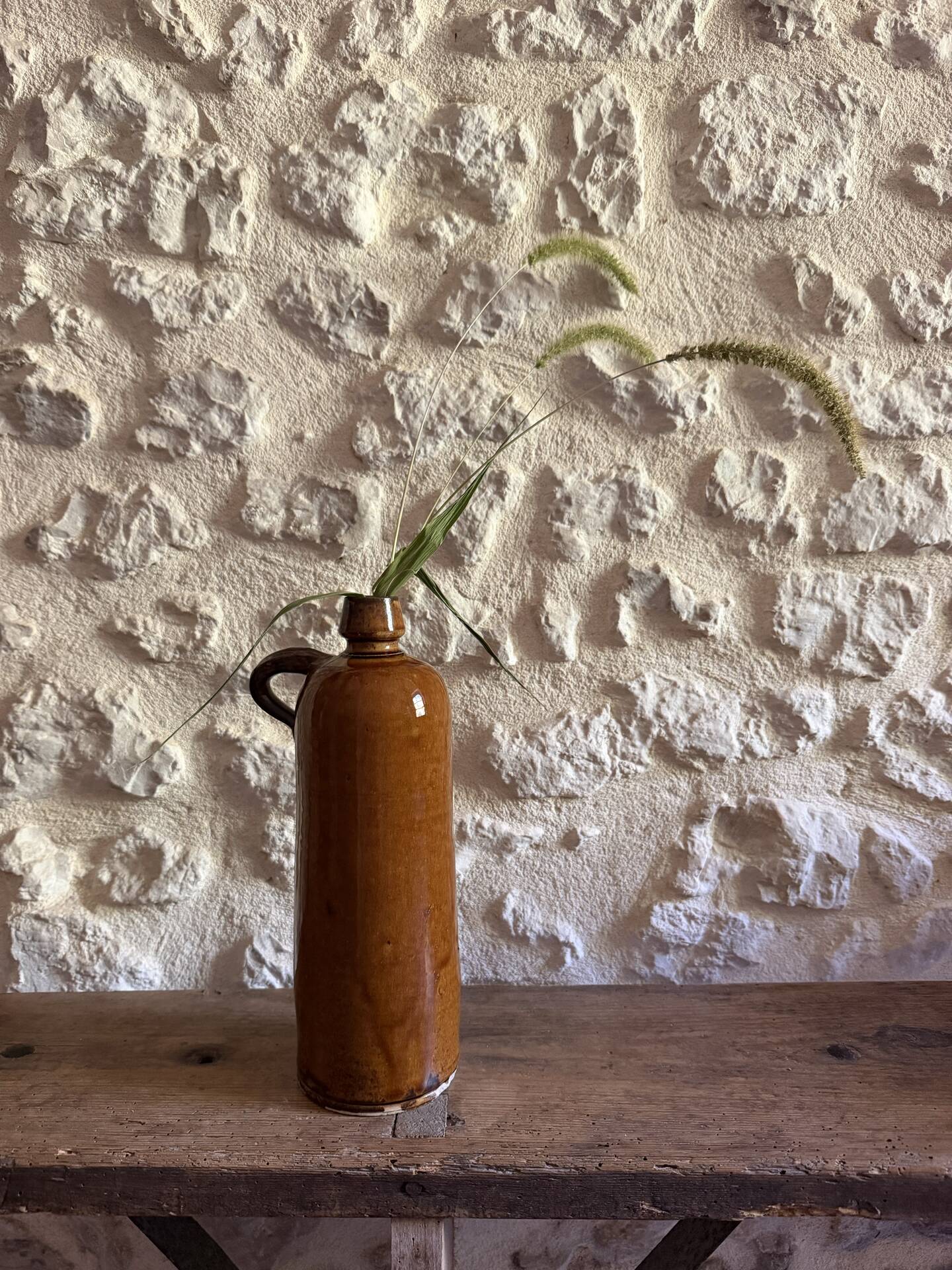 Old stoneware bottle