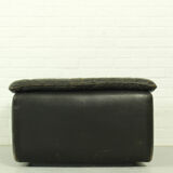 De Sede DS-11 modular lounge set – black leather, 1970s Swiss design