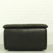 Salon modulaire De Sede DS-11 – cuir noir, design suisse des années 1970