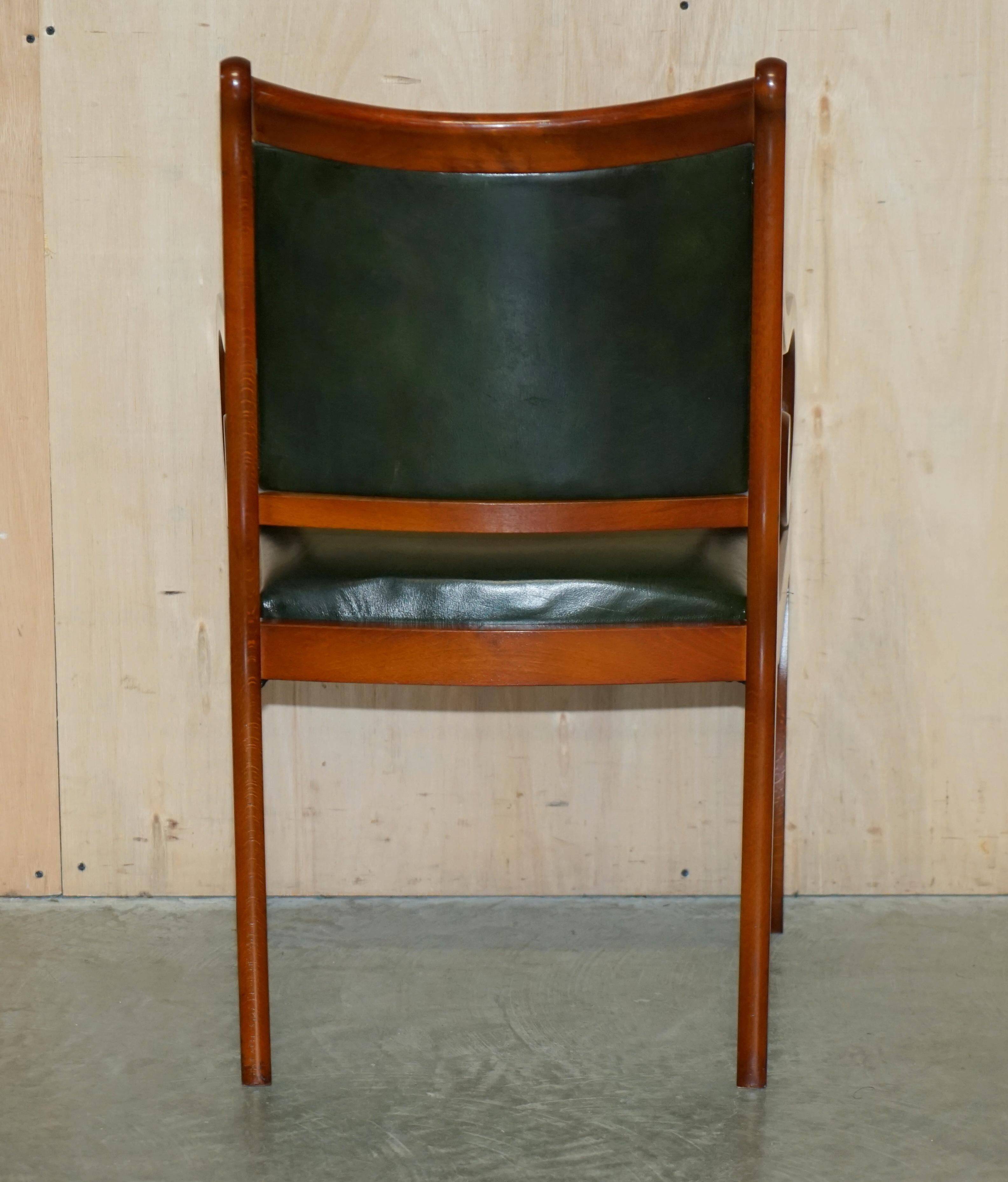 Chesterfield upholstered leather office chair, Victorian style