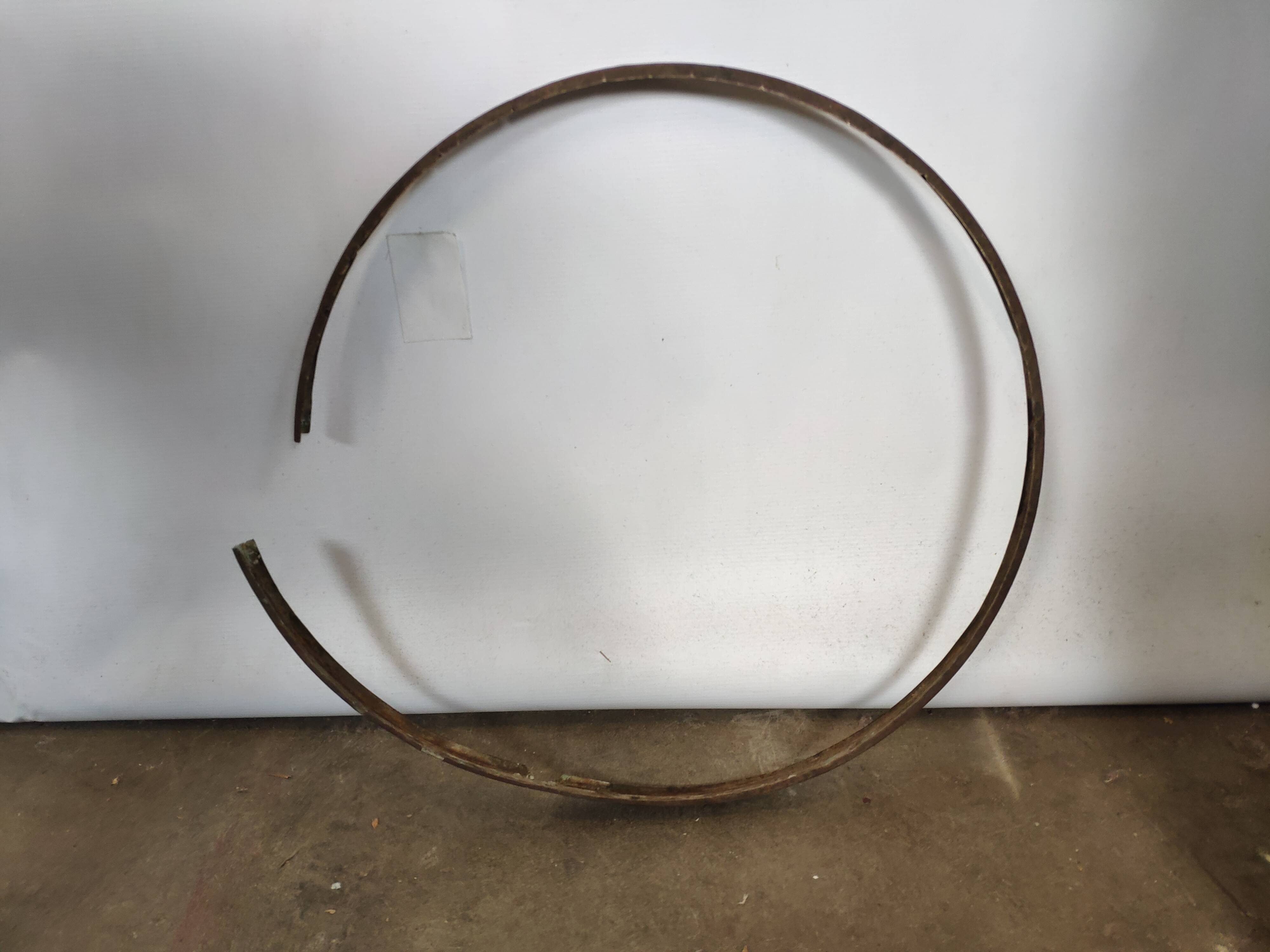 Marble marble and wrought iron vintage bistro table