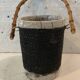 20th century enameled ceramic ice bucket