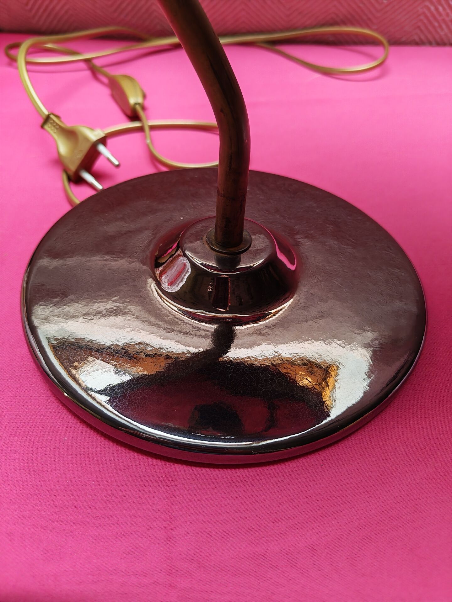 Superb vintage ceramic desk lamp by the ceramist.