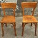 Pair of Baumann bistro chairs