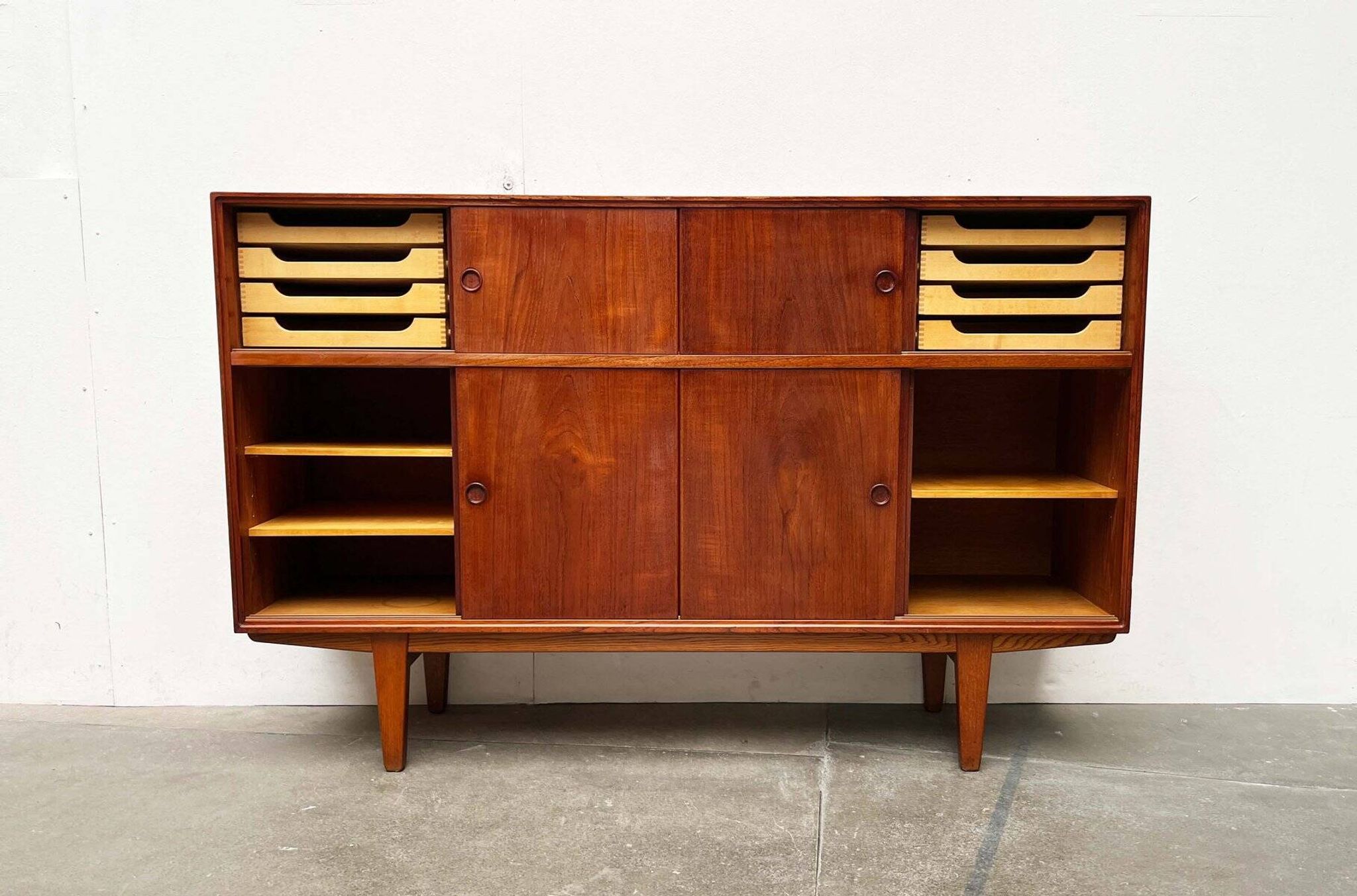 Modern Danish mid-century enfilade, teak, 1960s