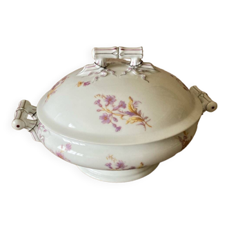 Small Vegetable Bowl A. Hache & C° Vierzon France, floral decoration