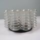 Vintage ceiling light WILA Leuchten in textured glass, Germany 1970.