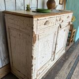 Buffet peinture craquelée