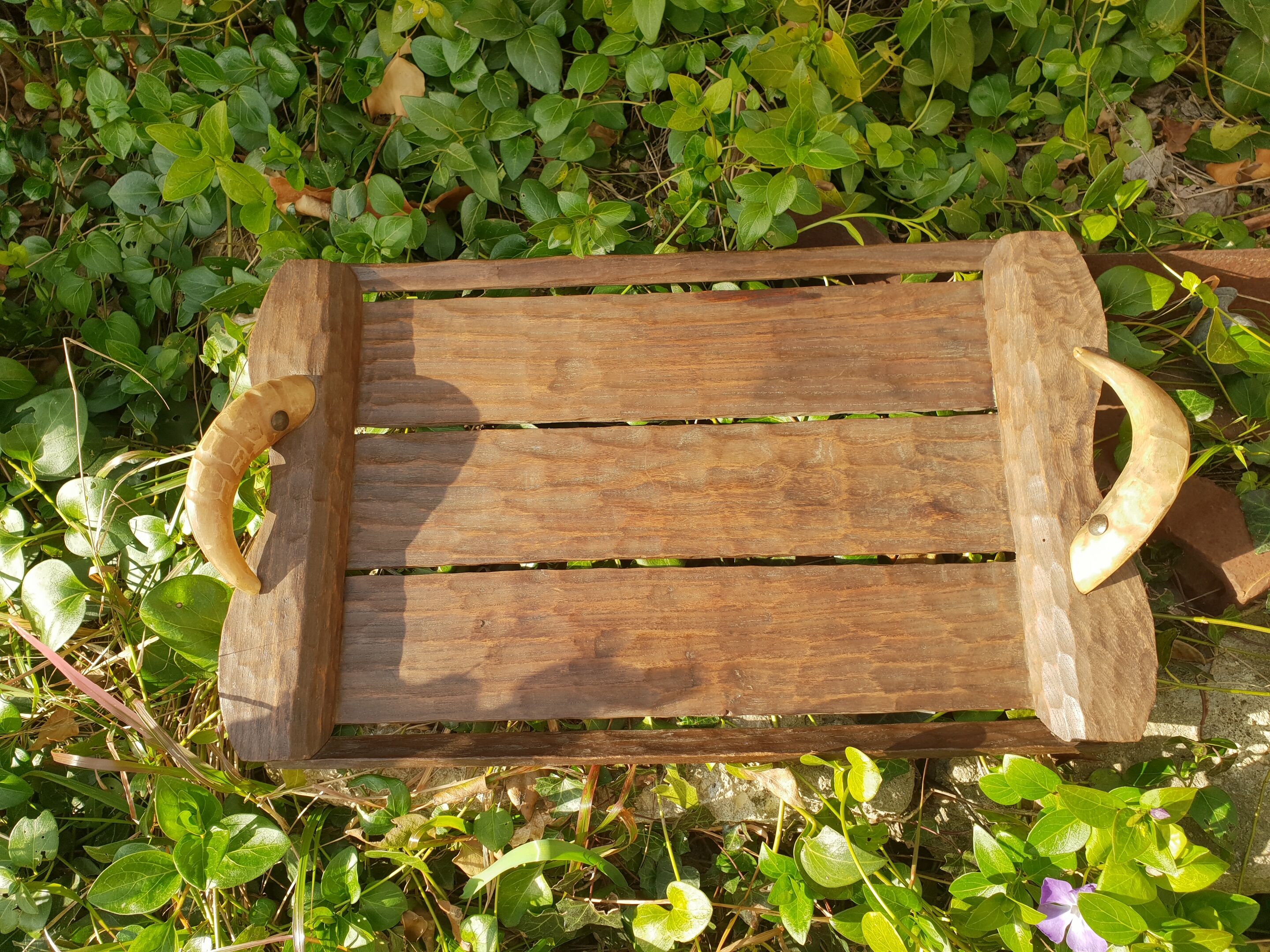 Plateau en chêne 1970