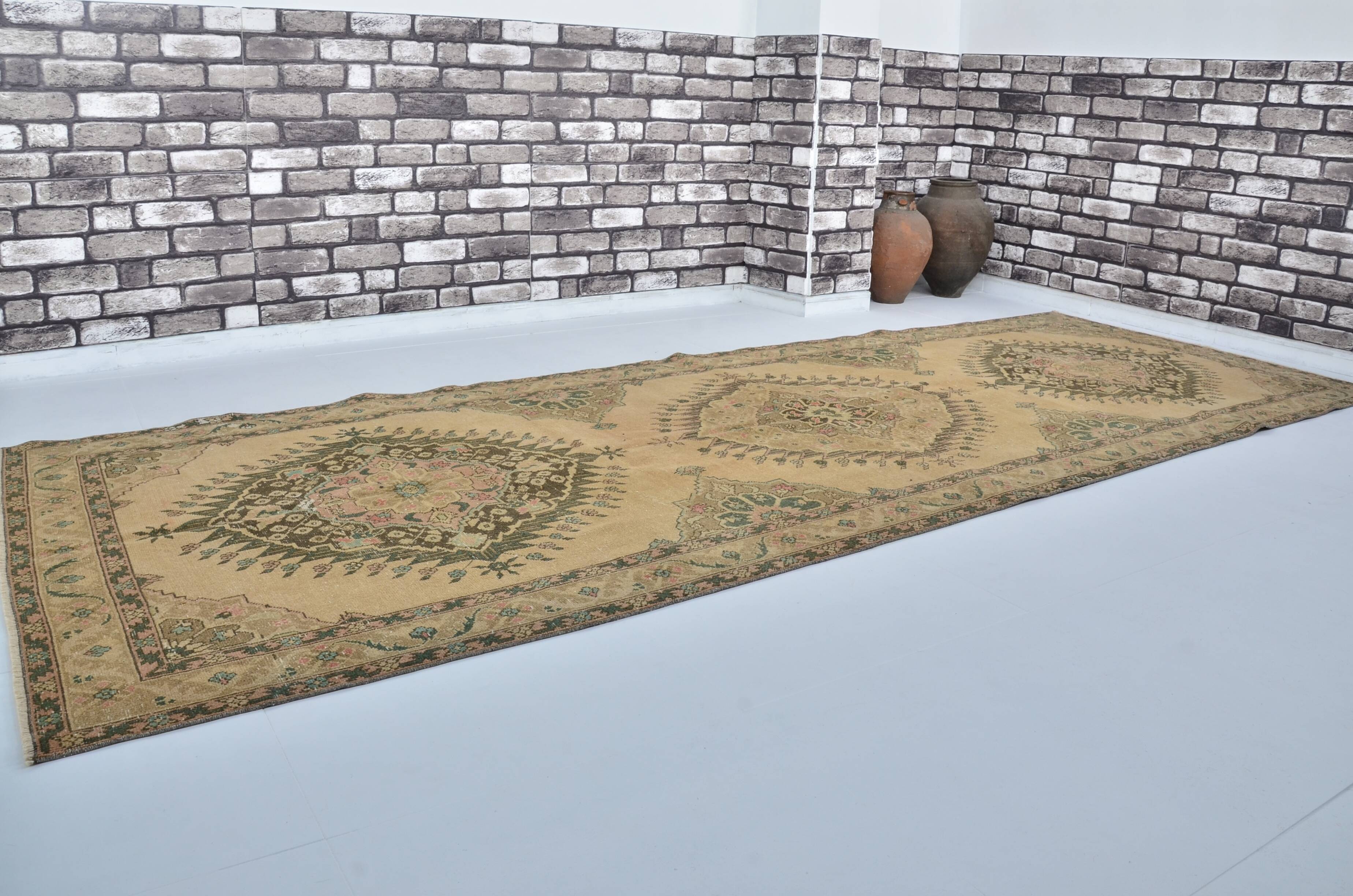 Antique Oushak Vintage Runner Rug sku 2139