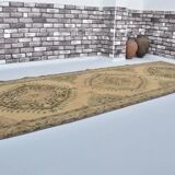 Antique Oushak Vintage Runner Rug sku 2139