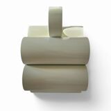 Space Age newspaper stand / magazine holder / model 6635 in white by Opal Germany / mid-century 70s