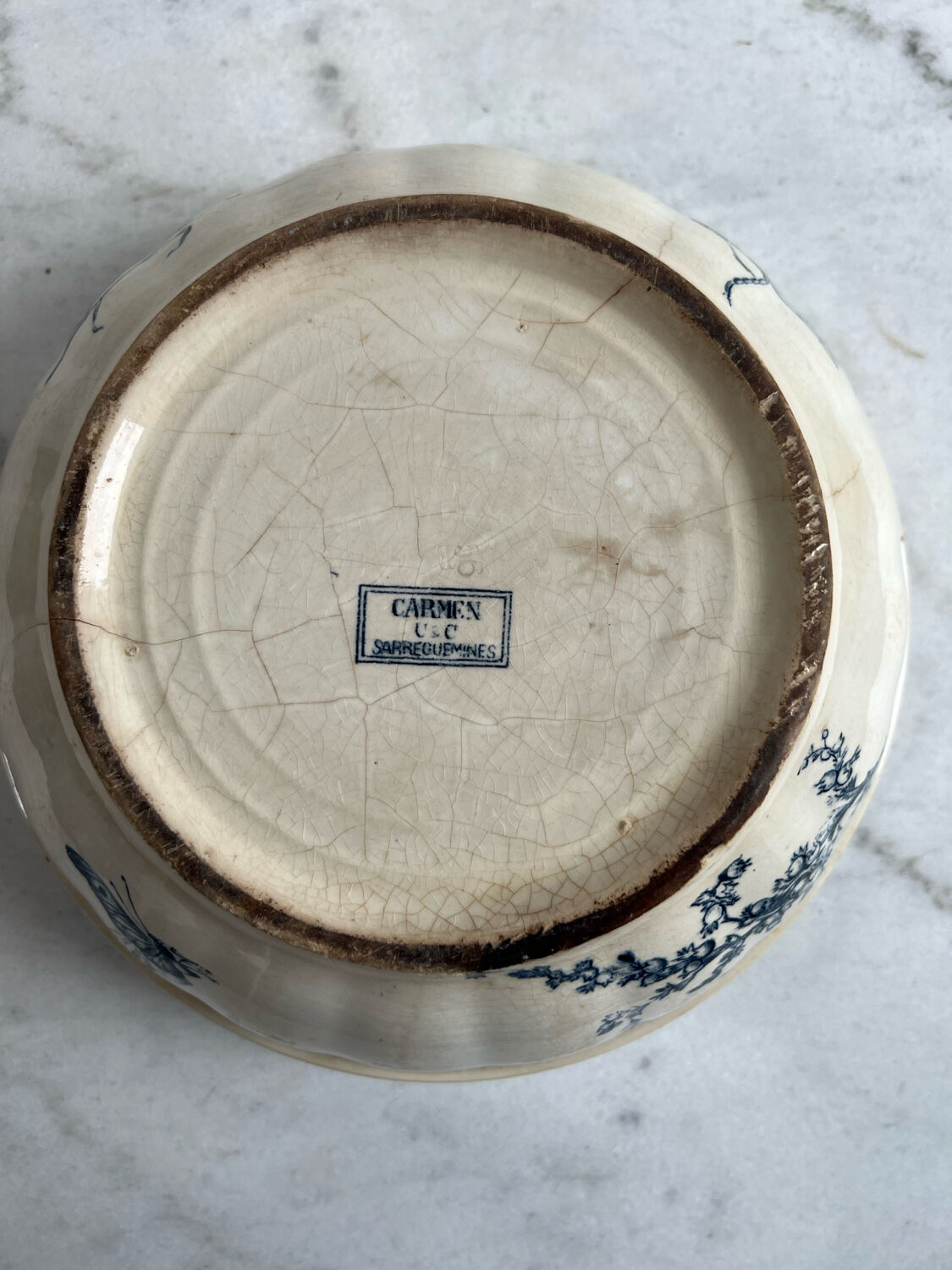 Large Sarreguemines Carmen Salad Bowl