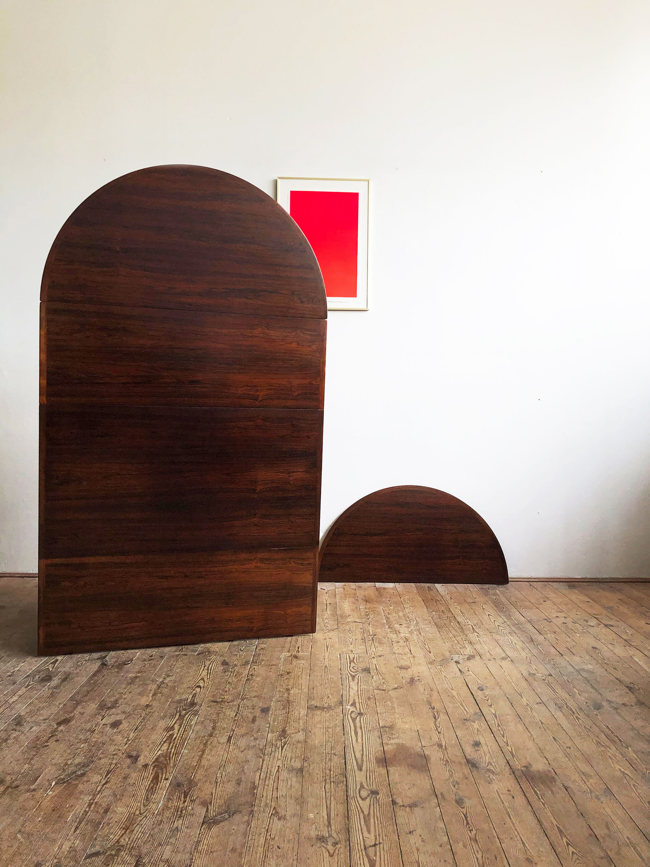 Extendable mid century drop leave rosewood dining table, model 227 by Arne Vodder for Sibast