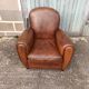 Leather club chair