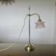 Art Nouveau jeweler's lamp in bronze and glass paste tulip