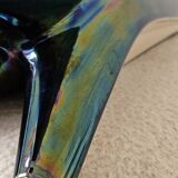 Sculptural tripod vase Verceram – Iridescent glazed ceramic – 1950s–60s