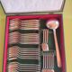 Silver-plated cutlery set - monaco grand prix model with case