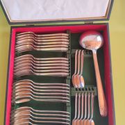 Silver-plated cutlery set - monaco grand prix model with case