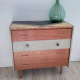 Vintage, bohemian, Scandinavian chest of drawers