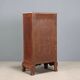 Antique Napoleon III cabinet in violet wood, 19th century.