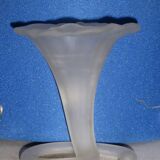 Former corolla, frosted glass vase